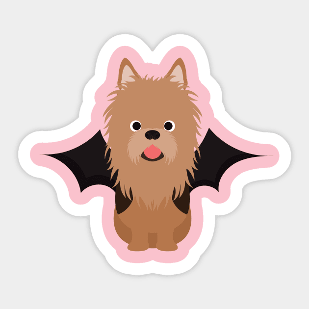 Australian Terrier Halloween Fancy Dress Costume Sticker by DoggyStyles